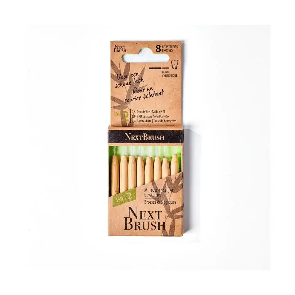 Nextbrush Bamboe interdentale ragers ISO 2 8 stuks