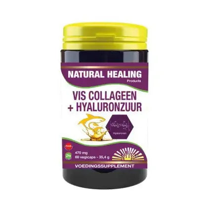NHP Vis collageen hyaluronzuur puur 60 capsules