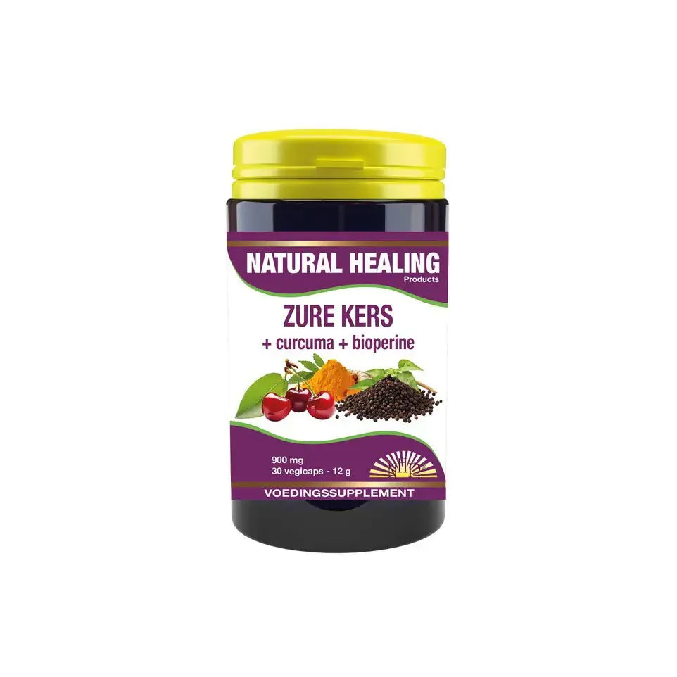 NHP Zure kers/curcuma/piper nigrum 30 vcaps