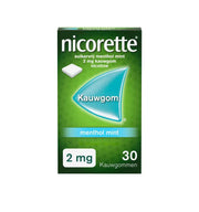 Nicorette Kauwgom 2 mg menthol mint 30 stuks
