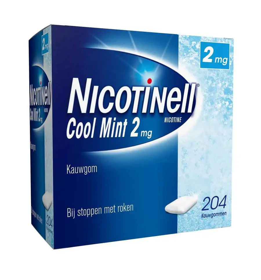 Nicotinell Kauwgom Cool Mint 2 mg 204 stuks