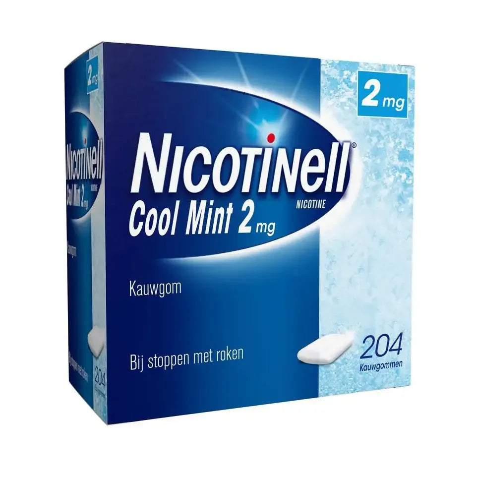 Nicotinell Kauwgom Cool Mint 2 mg 204 stuks