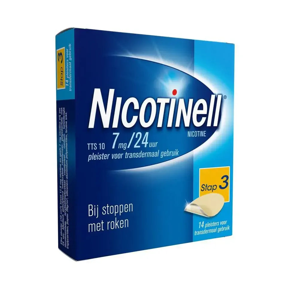 Nicotinell Pleister Stap 3 7 mg 14 stuks