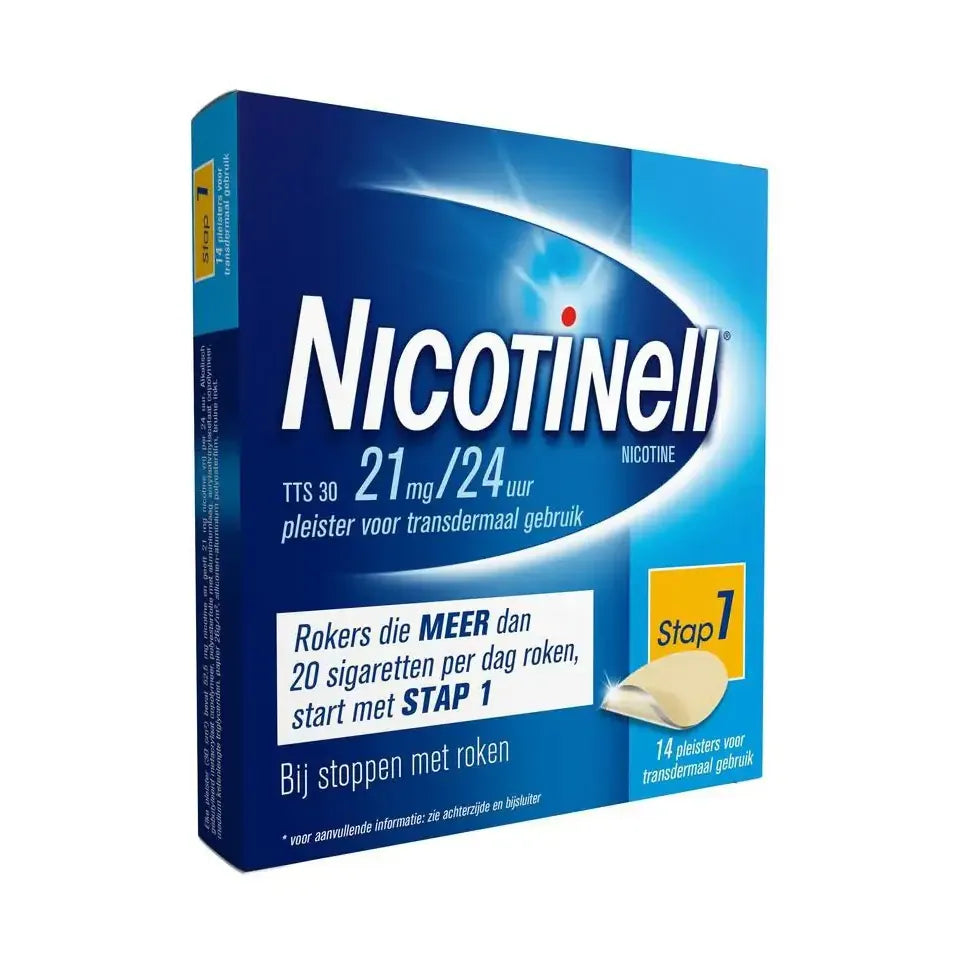 Nicotinell Pleister Stap 1 21 mg 14 stuks