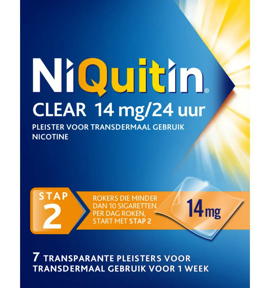 Niquitin Stap 2 14 mg 7 stuks