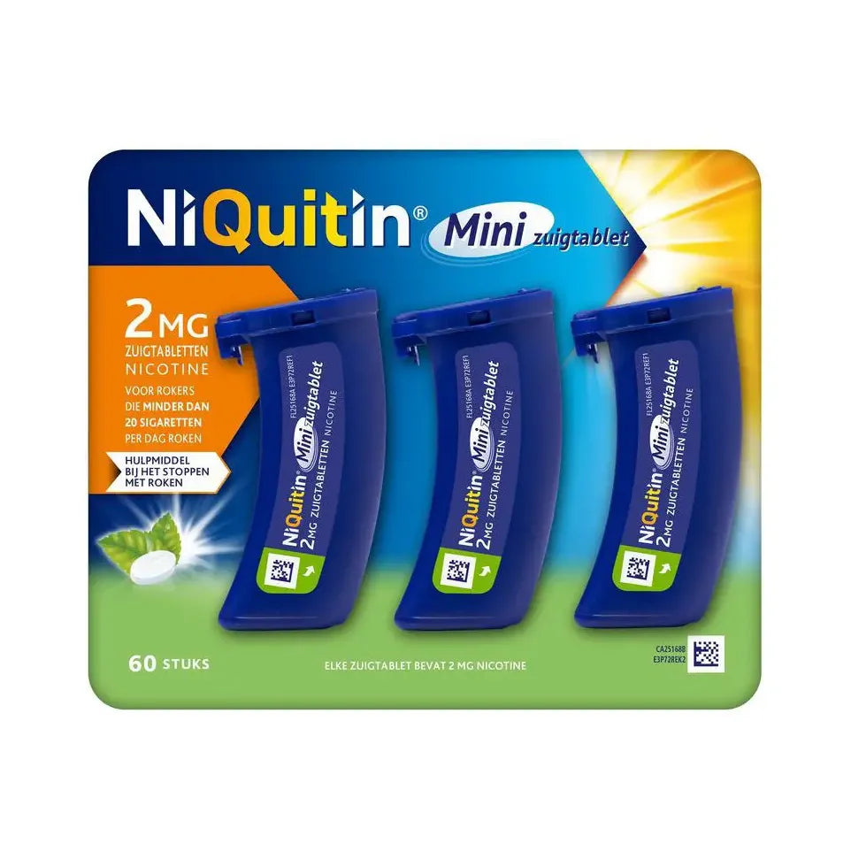 Niquitin Zuigtablet mini mint 2 mg 60 zuigtabletten