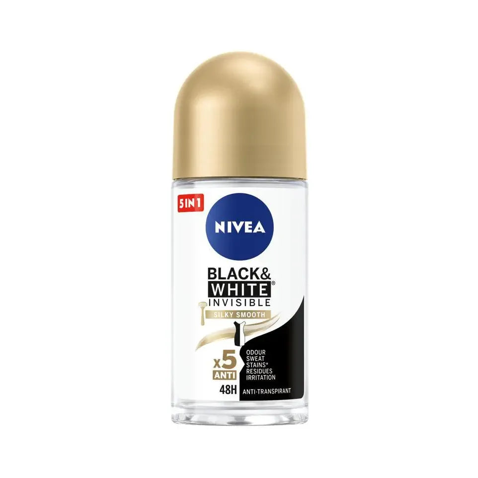 Nivea Deodorant black & white smooth roller 50 ml
