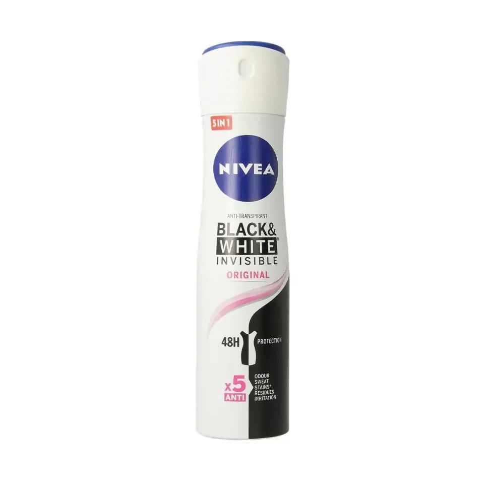 Nivea Deodorant invisible black & white spray original 150 ml