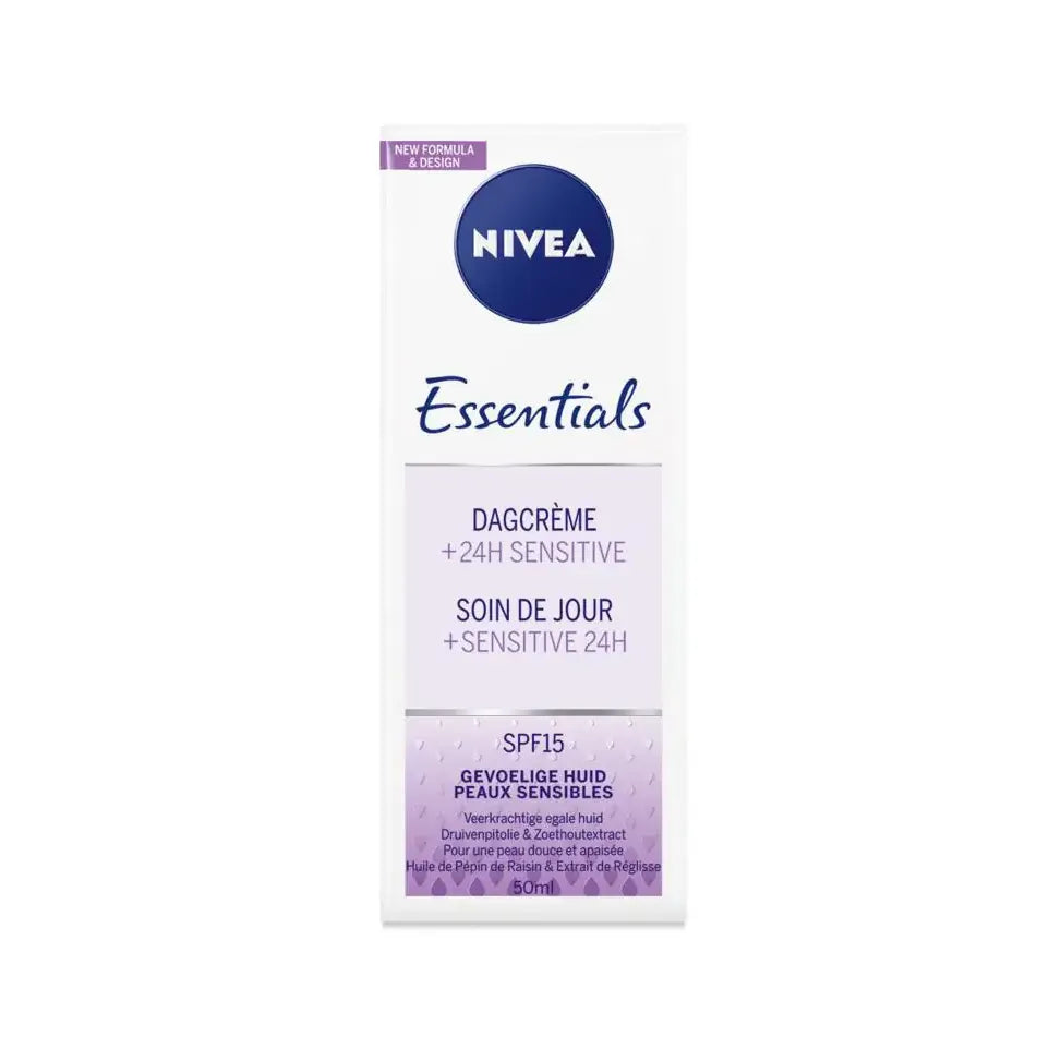 Nivea Essentials dagcreme sensitive SPF15 50 ml