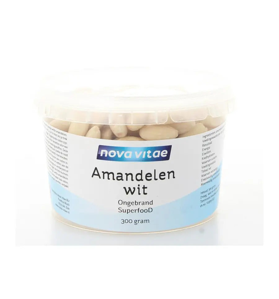 Nova Vitae Amandelen wit ongebrand raw 300 gram