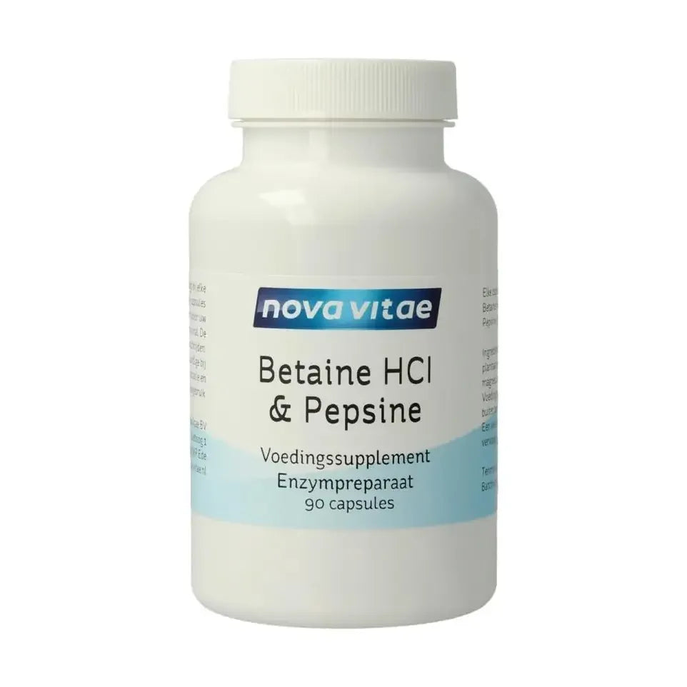 Nova Vitae Betaine HCI met pepsine 90 capsules
