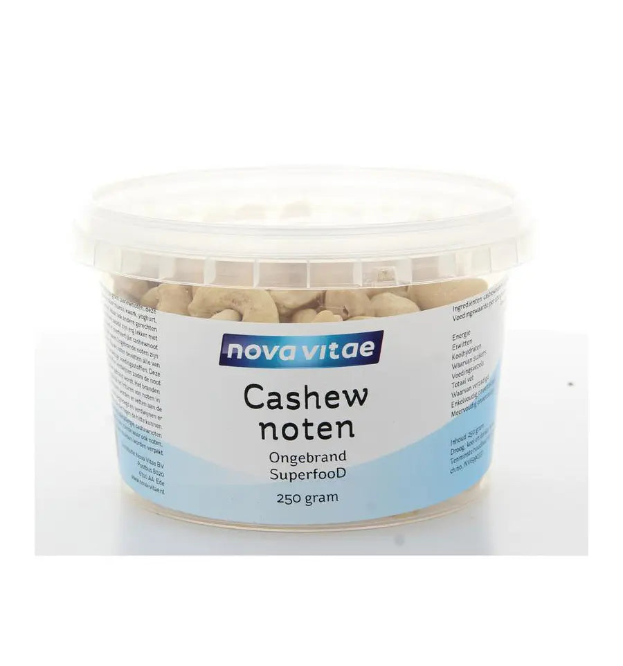 Nova Vitae Cashewnoten ongebrand raw 250 gram