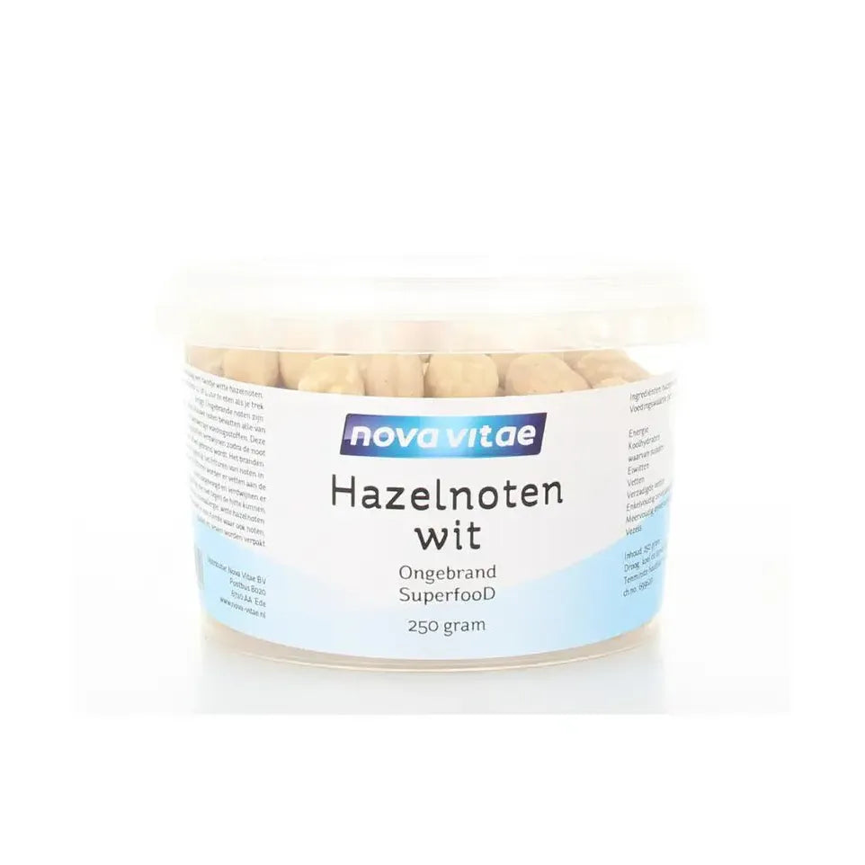 Nova Vitae Hazelnoten wit ongebrand raw 250 gram