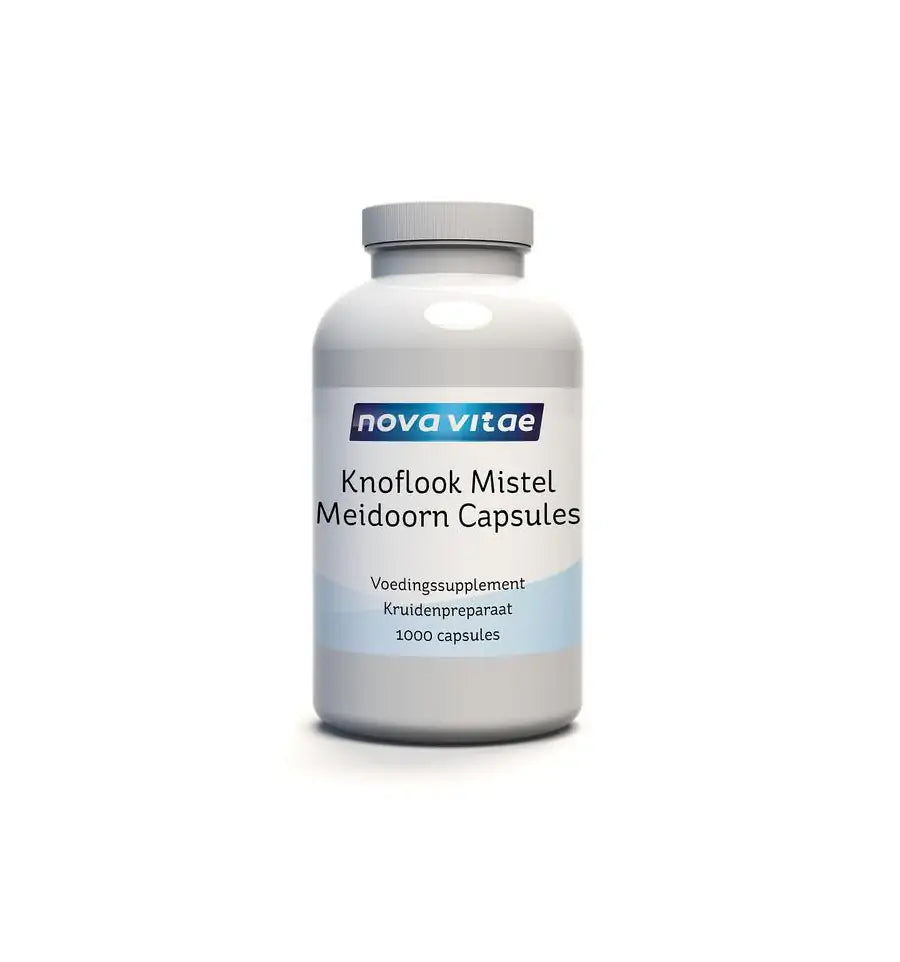 Nova Vitae Knoflook mistel meidoorn 1000 capsules