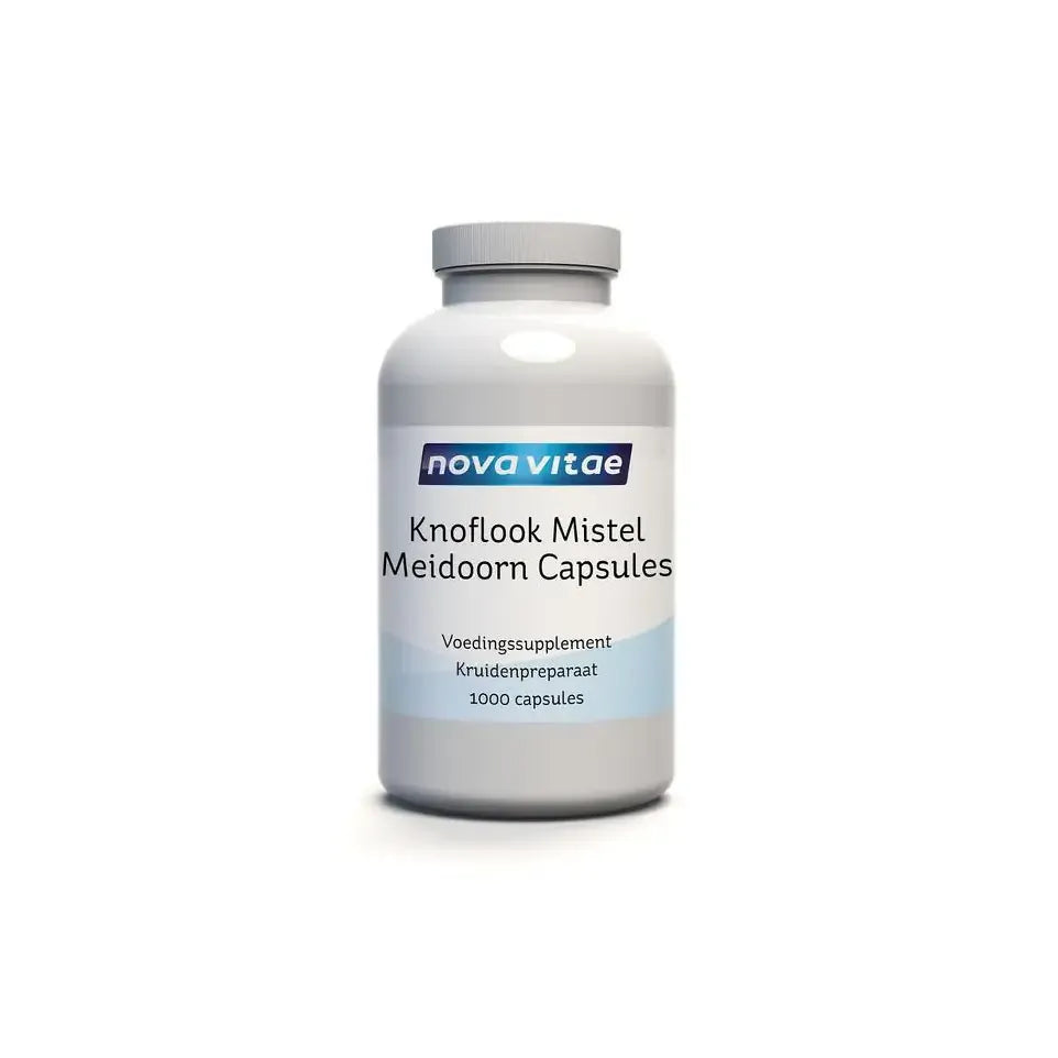 Nova Vitae Knoflook mistel meidoorn 1000 capsules