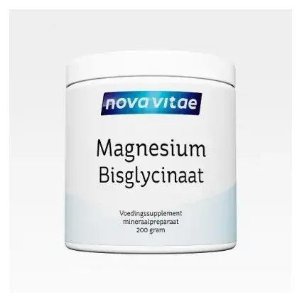 Nova Vitae Magnesium bisglycinaat poeder 200 gram
