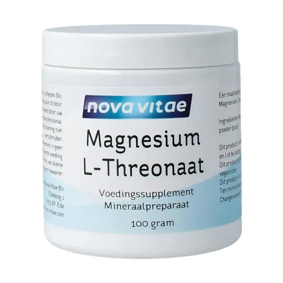 Nova Vitae Magnesium L-threonaat poeder 100 gram