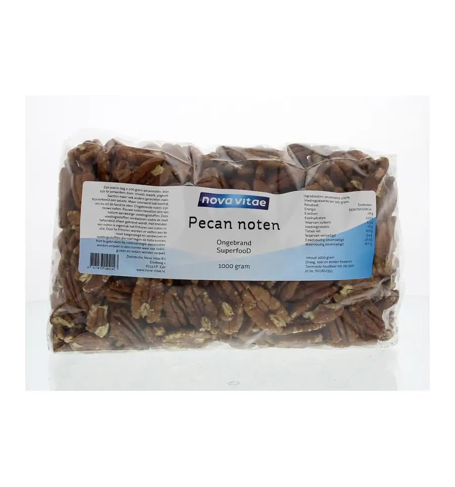 Nova Vitae Pecannoten ongebrand raw 1 kg