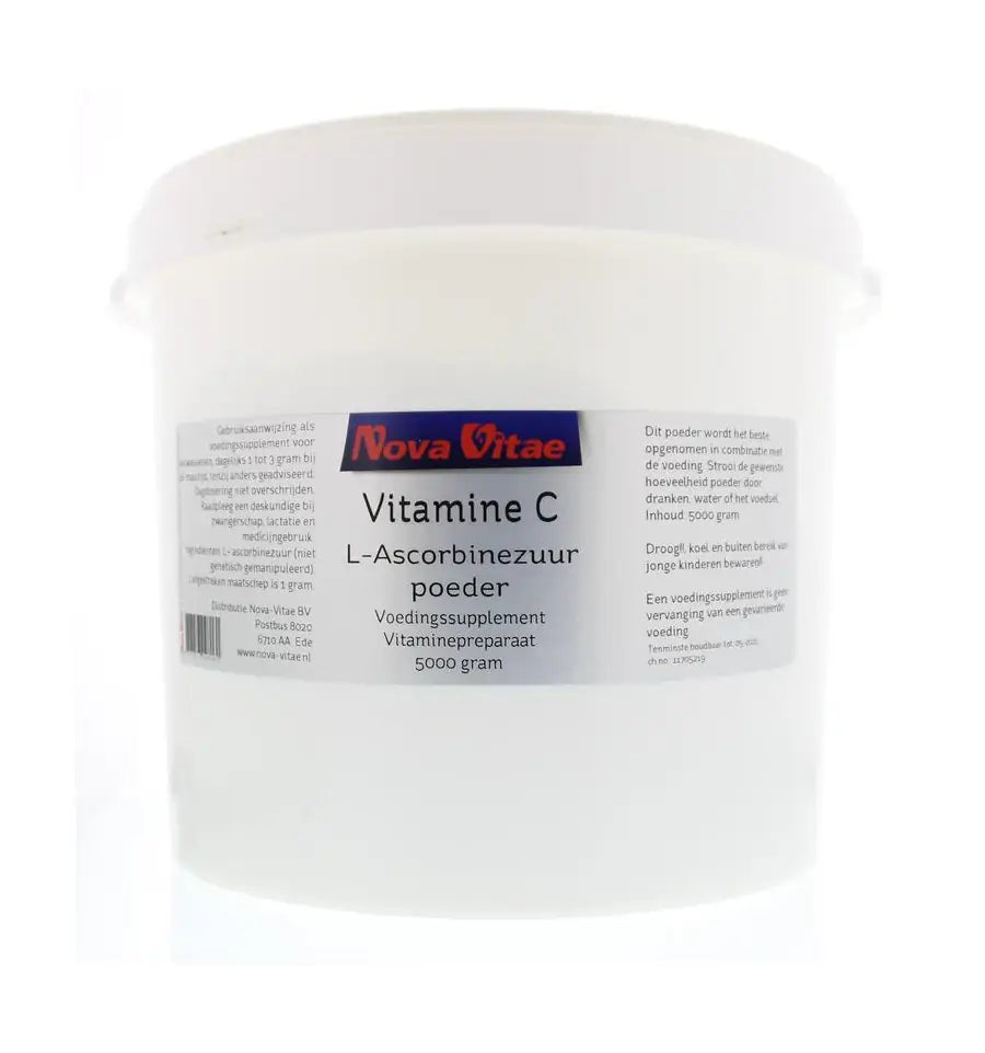 Nova Vitae Vitamine C ascorbinezuur poeder 5 kg