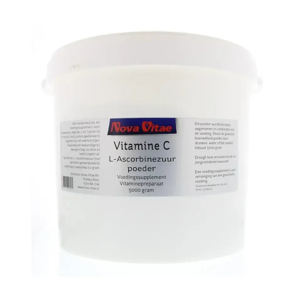 Nova Vitae Vitamine C ascorbinezuur poeder 5 kg
