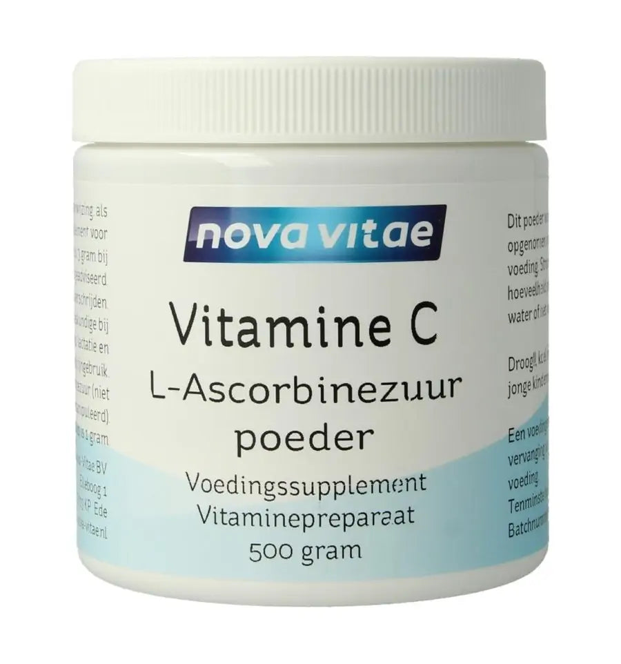 Nova Vitae Vitamine C ascorbinezuur poeder 500 gram