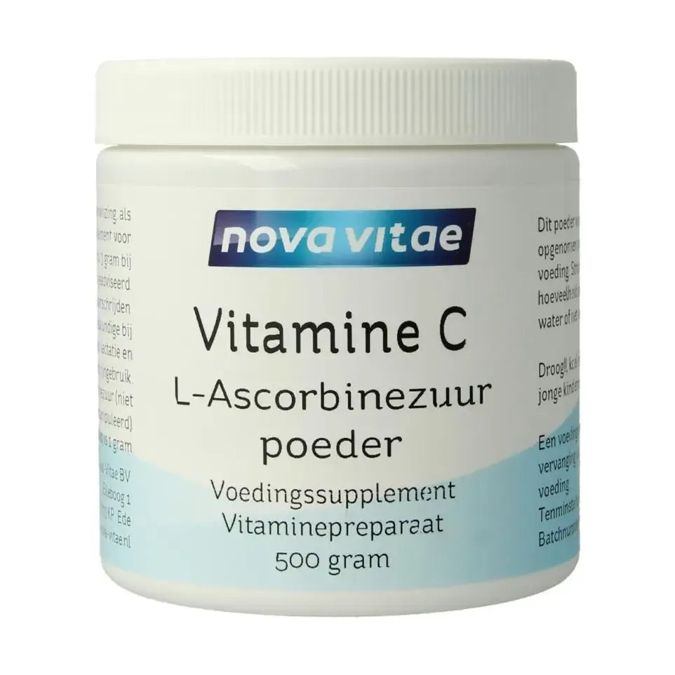 Nova Vitae Vitamine C ascorbinezuur poeder 500 gram