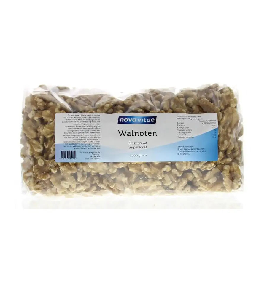 Nova Vitae Walnoten ongebrand raw 1 kg