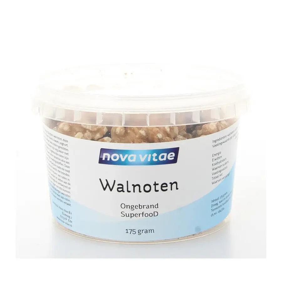 Nova Vitae Walnoten ongebrand raw 175 gram