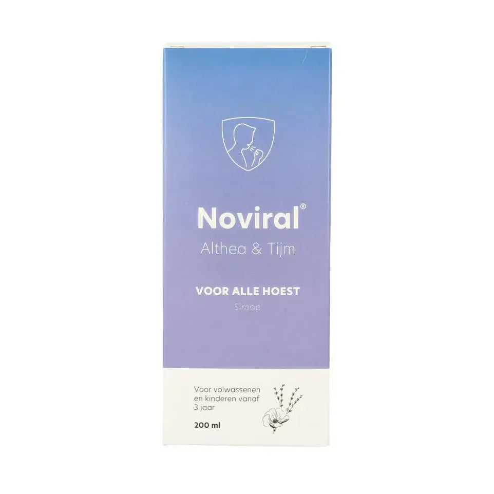 Noviral Alle hoest althea en tijmsiroop 200 ml