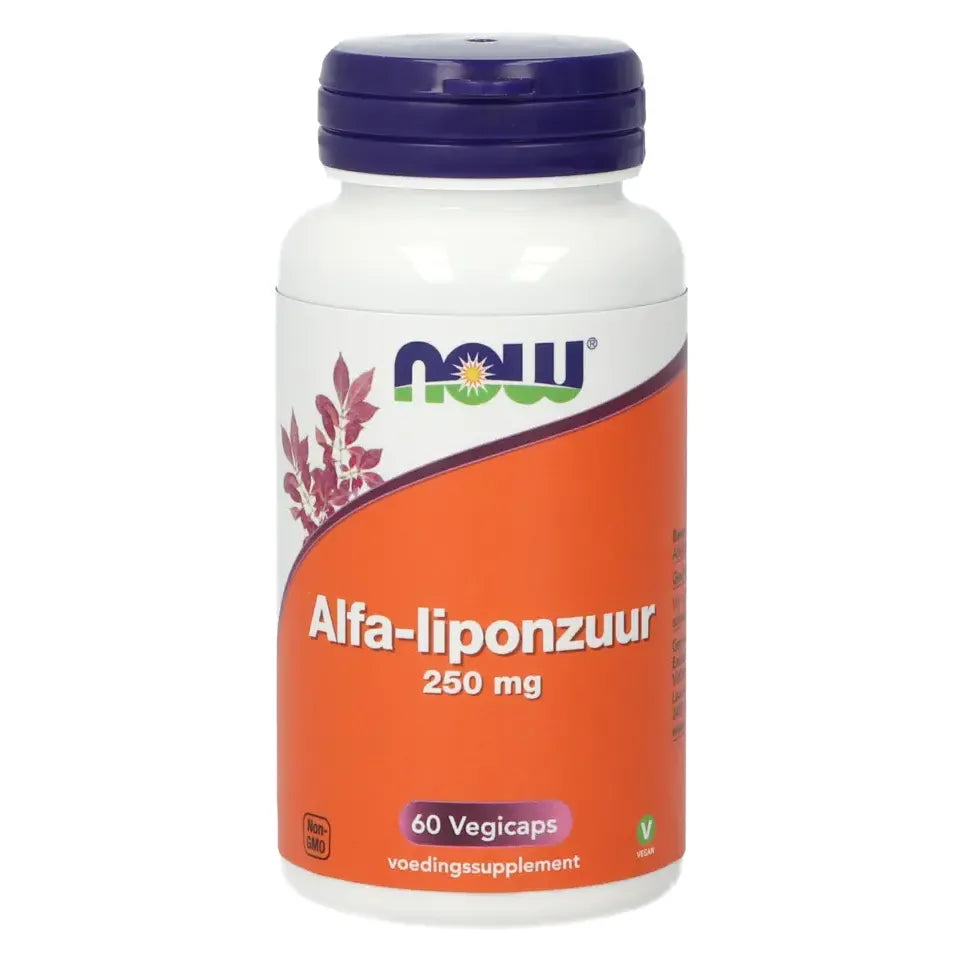 NOW Alfa-liponzuur 250 mg 60 vcaps