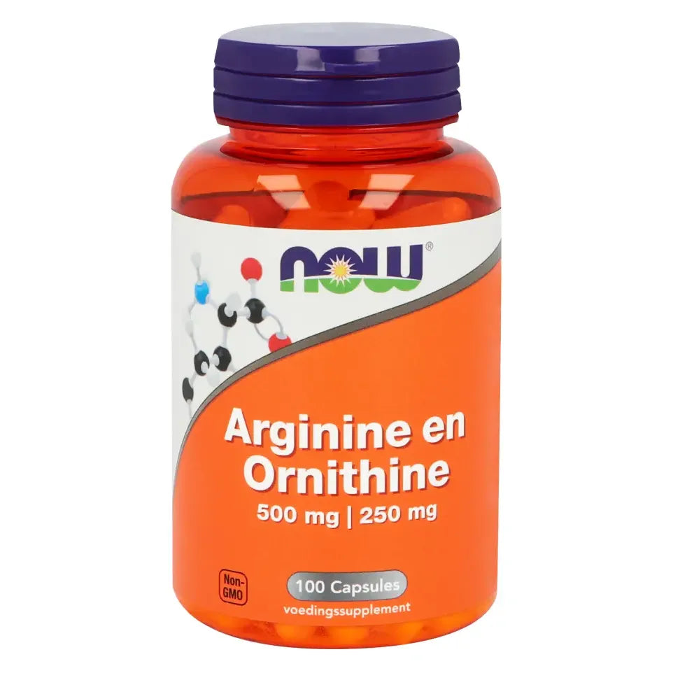 NOW Arginine & Ornithine 500/250 mg 100 capsules