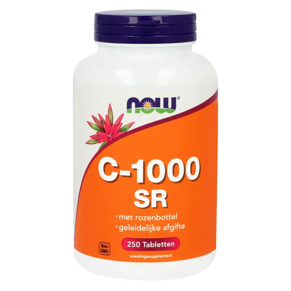 NOW C-1000 Sustained Release met rozenbottel 250 tabletten