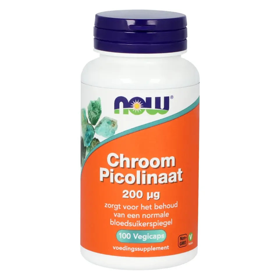 NOW Chroom Picolinaat 200 mcg 100 vcaps