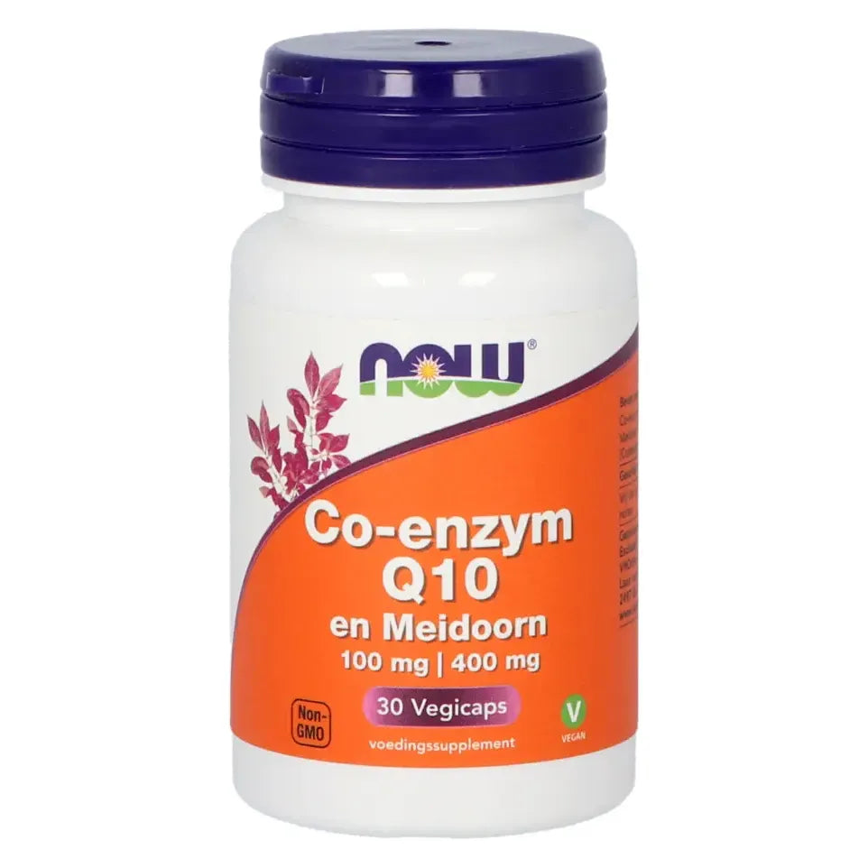 NOW Co-Q10 100 mg met meidoorn 30 vcaps