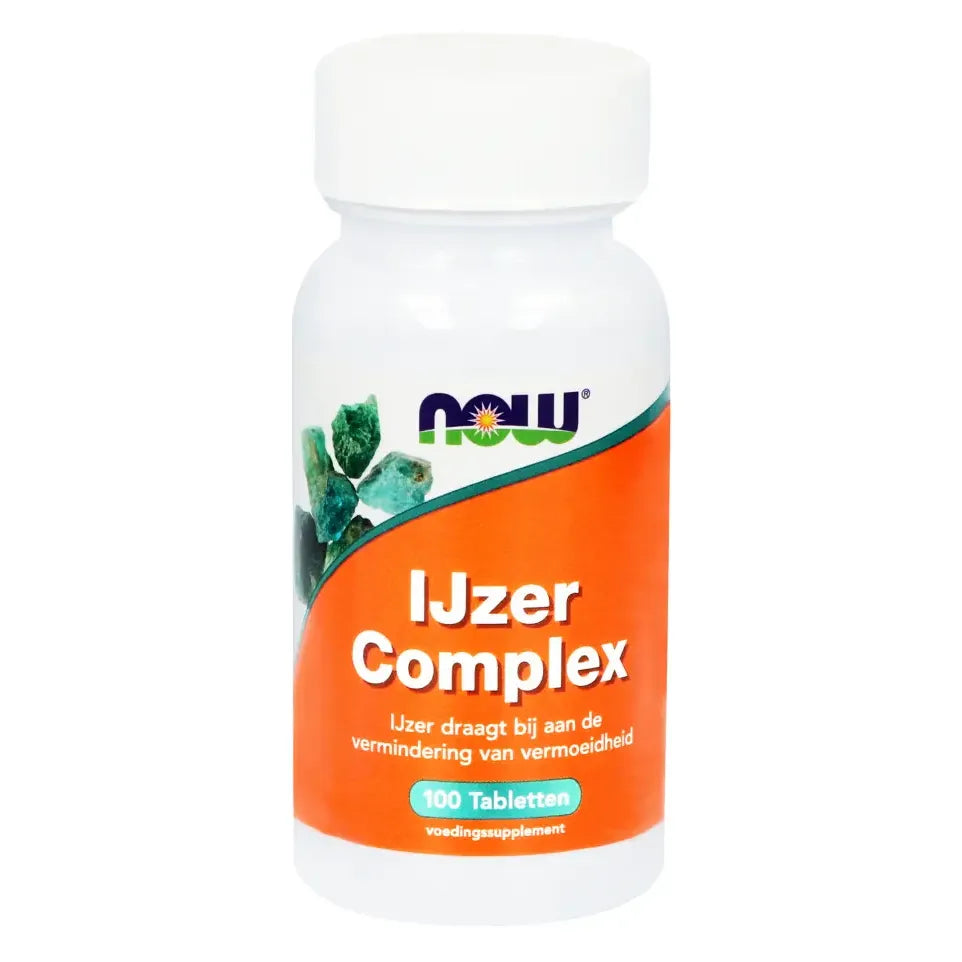 NOW IJzer complex 100 tabletten