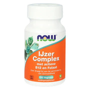 NOW IJzer Complex met actieve B12 en folaat 100 vcaps