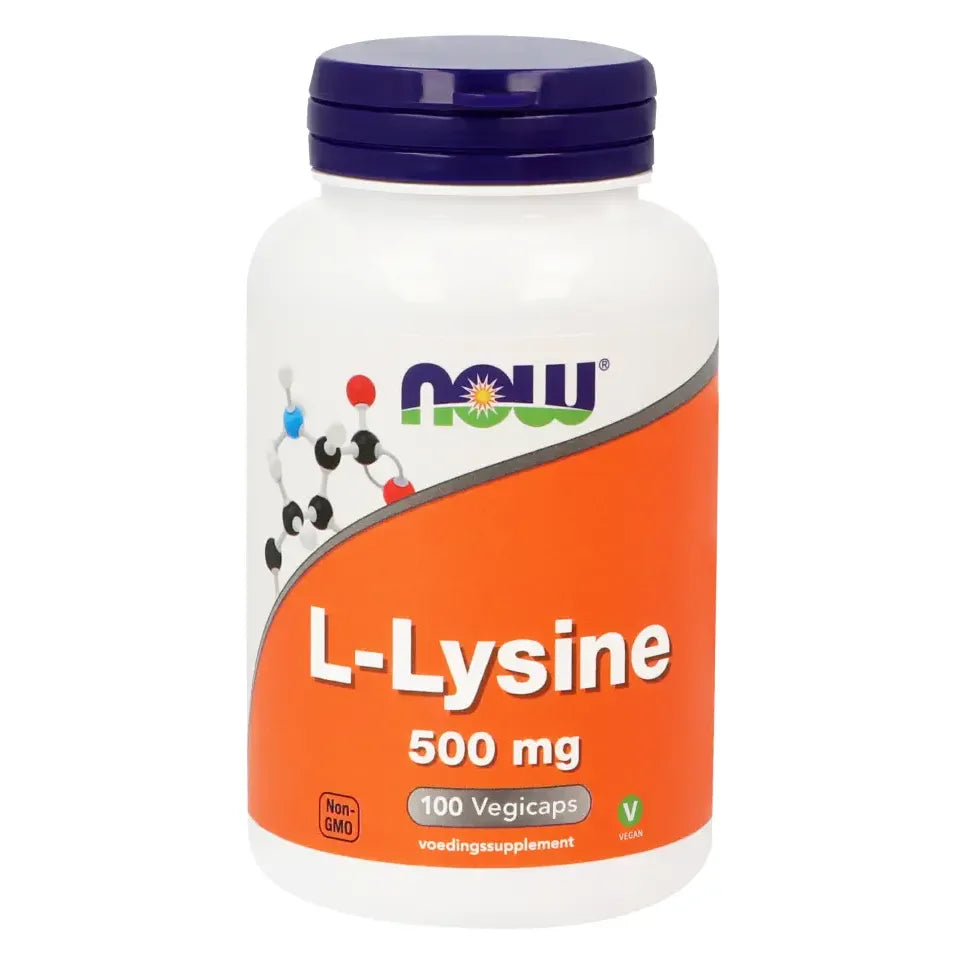 NOW L-Lysine 500 mg 100 vcaps (afbeelding 1)