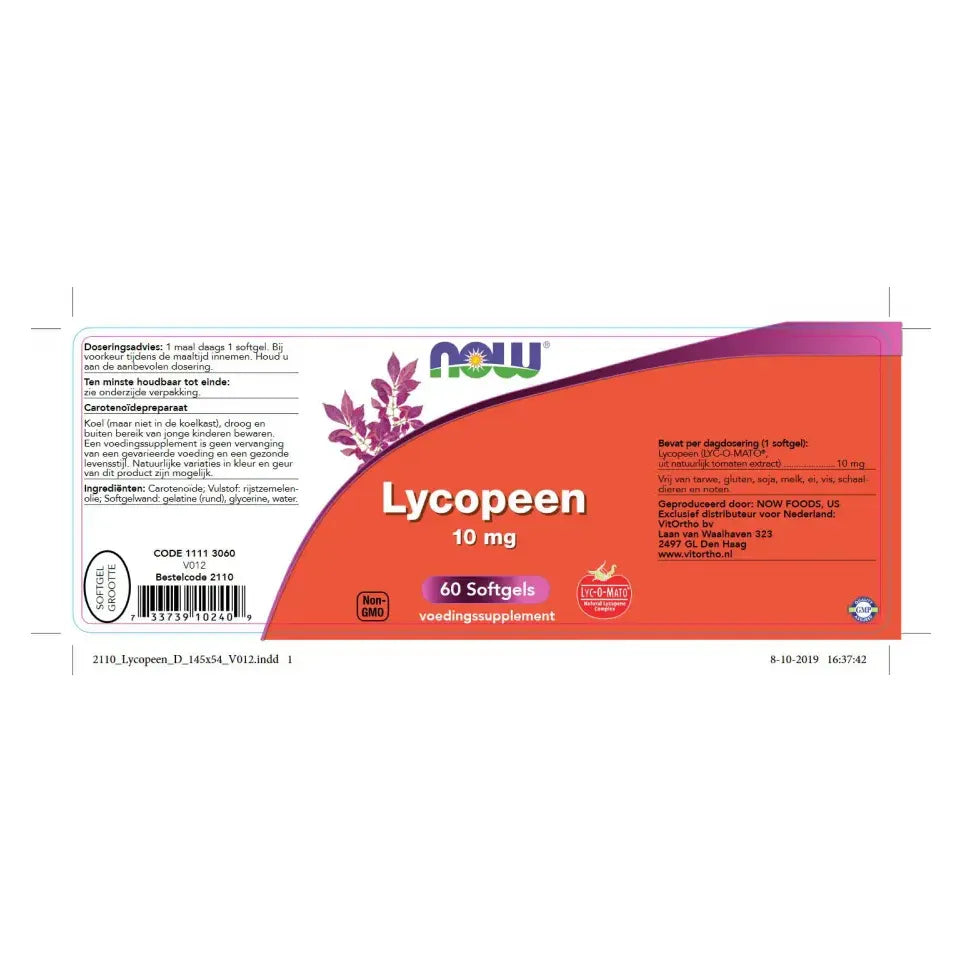 NOW Lycopeen 10 mg 60 softgels
