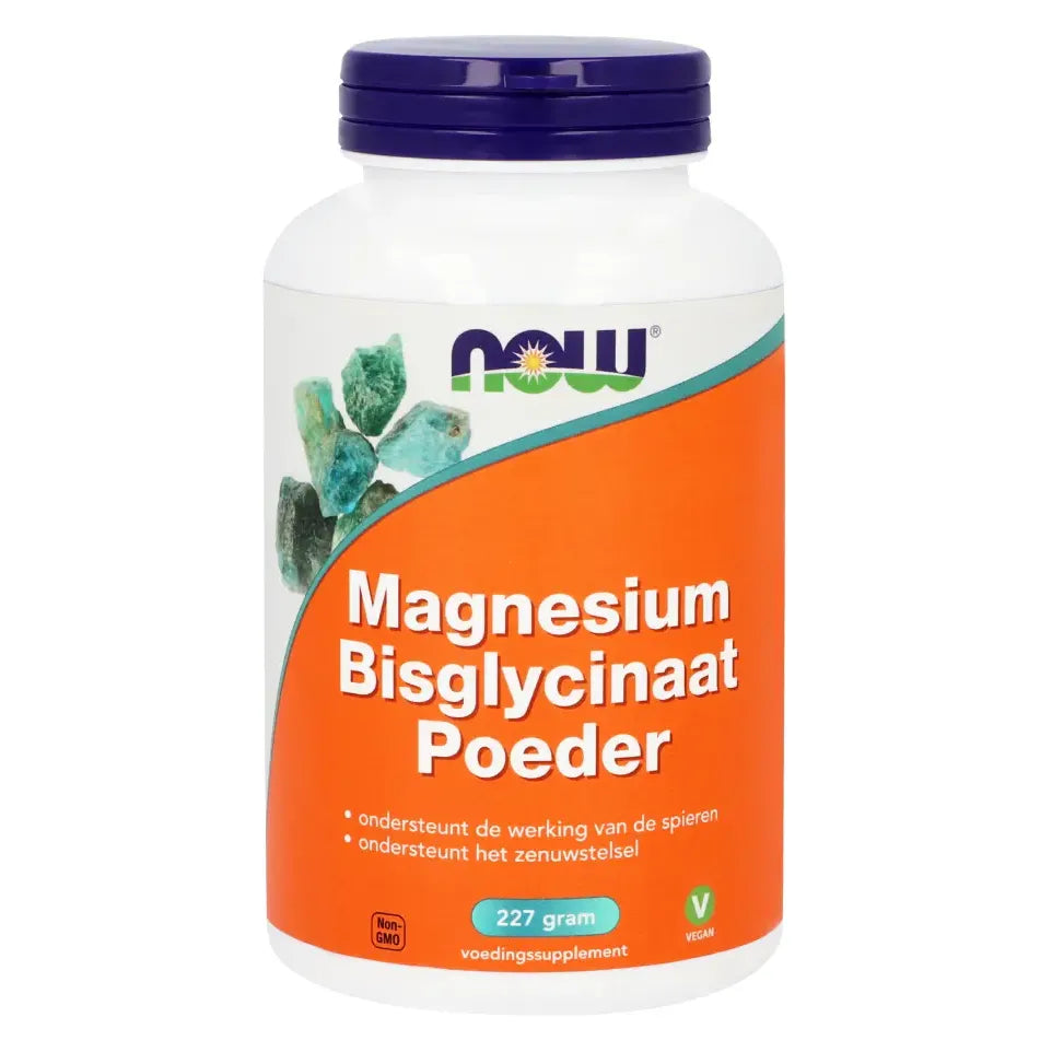 NOW Magnesium bisglycinaat poeder 227 gram