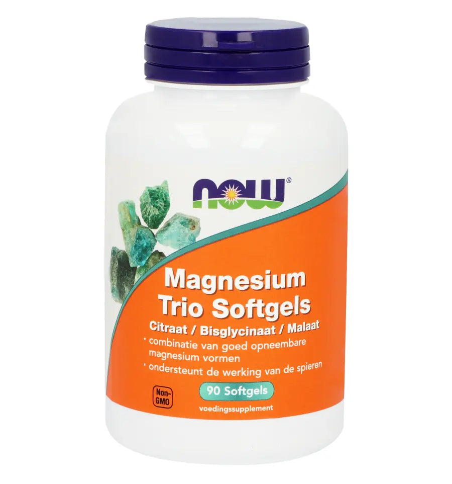 NOW Magnesium trio 90 softgels (afbeelding 1)