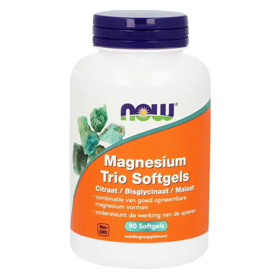 NOW Magnesium trio 90 softgels (afbeelding 1)