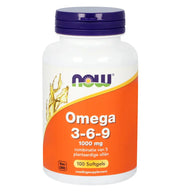 NOW Omega 3-6-9 1000 mg 100 softgels (afbeelding 1)