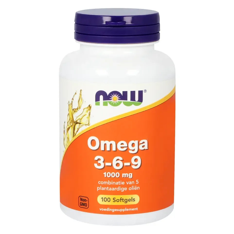 NOW Omega 3-6-9 1000 mg 100 softgels (afbeelding 1)