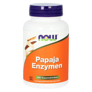 NOW Papaya enzymen 180 kauwtabletten
