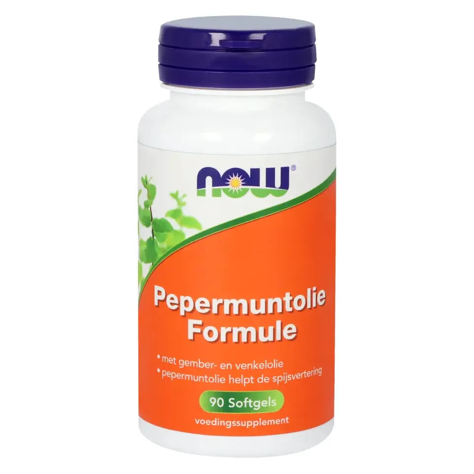 NOW Pepermuntolie formule 90 softgels