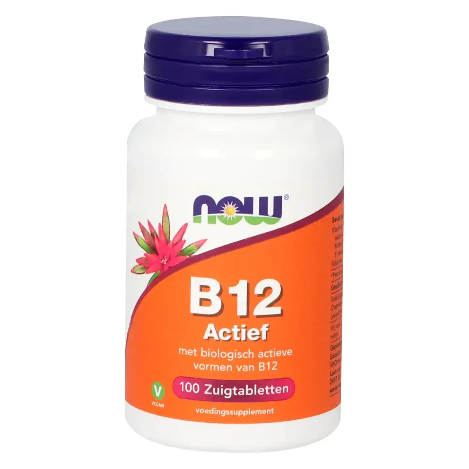 NOW Vitamine B12 actief 100 zuigtabletten