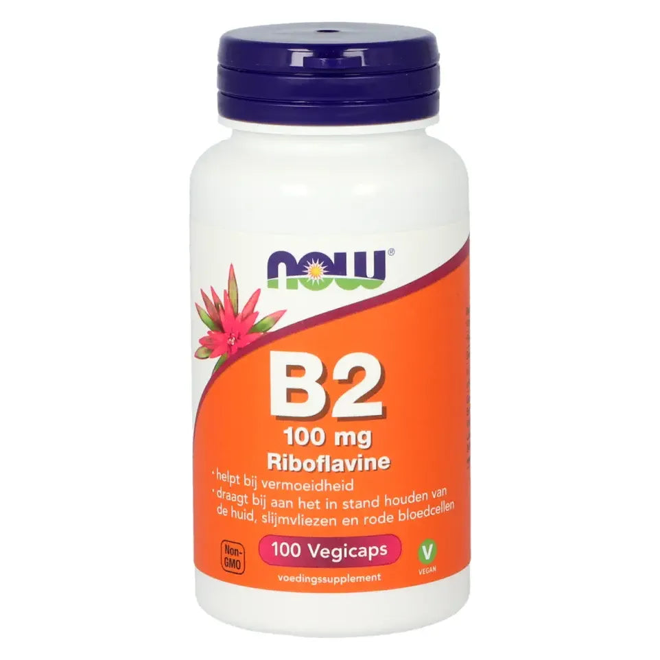 NOW Vitamine B2 100 mg 100 capsules