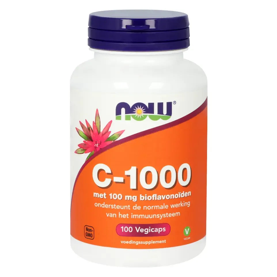 NOW Vitamine C 1000 mg bioflavonoiden 100 vcaps (afbeelding 1)