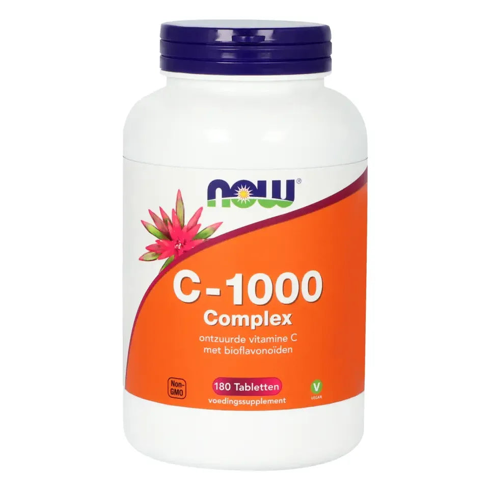 NOW Vitamine C 1000 mg complex 180 tabletten