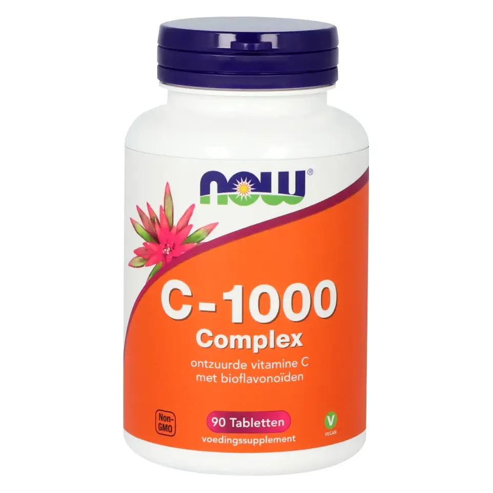 NOW Vitamine C 1000 mg complex 90 tabletten (afbeelding 1)